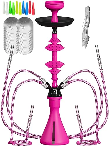 4HOSE_HOOKAH_PINK_BLACK