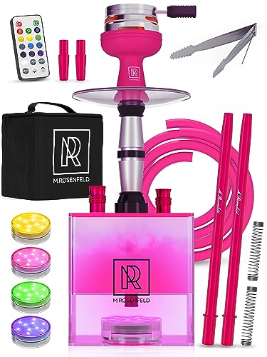 YADO Square Pink Hookah Set