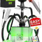 M. ROSENFELD YADO Square LED Acrylic Hookah Set – Black / 4 Hose