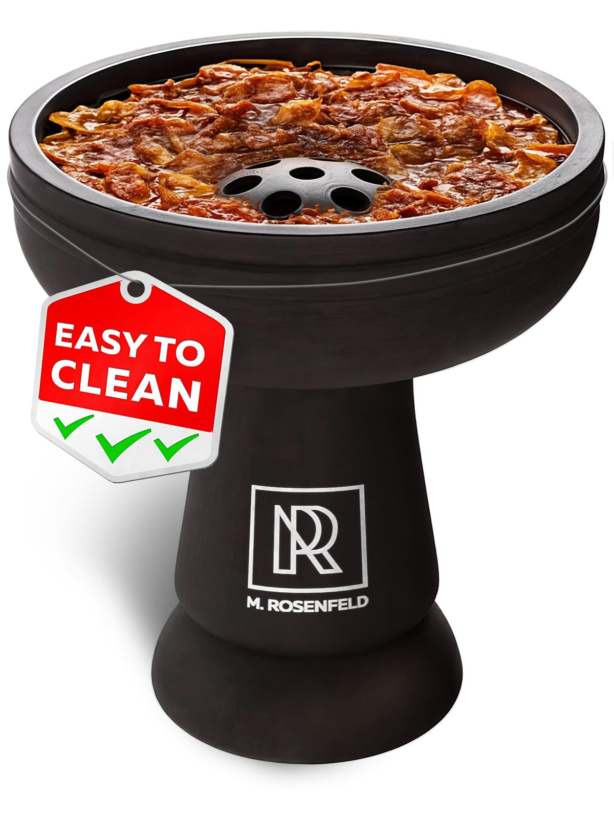M. ROSENFELD Silicone Hookah Bowl – Black / 7-Hole