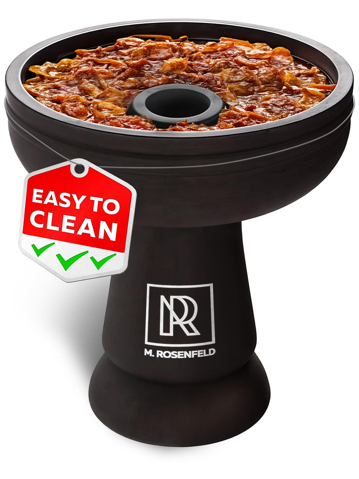 M. ROSENFELD Silicone Hookah Bowl – Black / 1-Hole