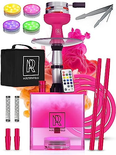 YADO Square Pink Hookah Set