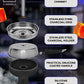 Black Silicone Hookah Bowl Set